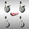Service Caster 5 Inch 316SS Thermoplastic Rubber Swivel 1-1/2 Inch Stem Caster Lock Brake, 2PK SCC-SS316TTLEX20S514-TPRB-2-S-2-112 - alternate 4